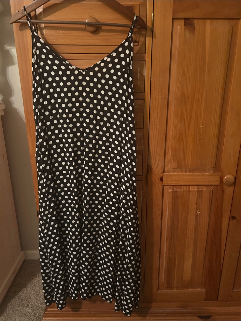 Zanzea Polka Dot Slip Dress with pockets